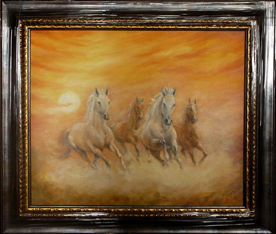 Wild horses - sunset
